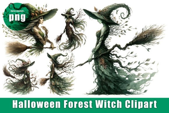 Download Halloween Forest Witch Clipart. - Premium Resources