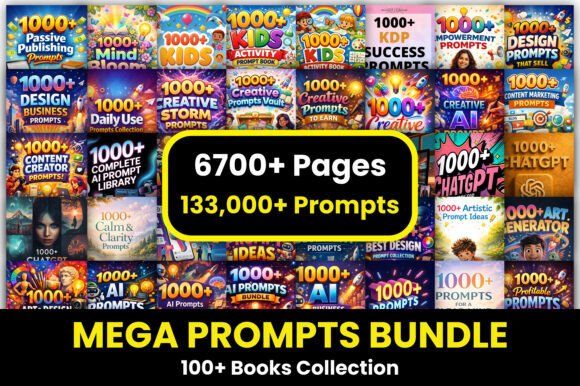 Download Mega Prompts Bundle – 100+ Books - Premium Resources